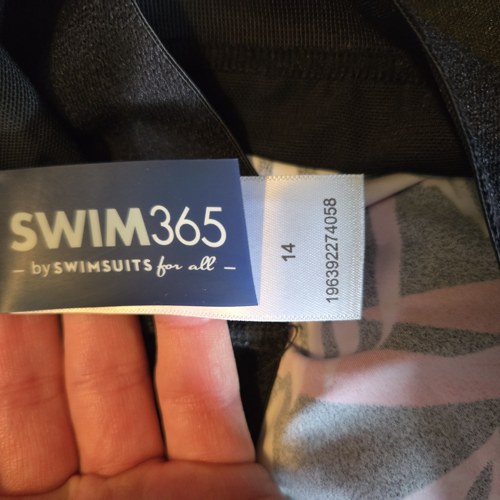 Swim365 Black and Pink Swimsuit